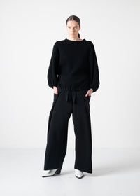 06 KARA WRAP TROUSERS / HIGH DENSITY 2WAY STRETCH - C11