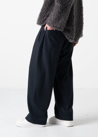 23 KASSIDY DOUBLE TUCK TROUSERS / CHALK STRIPE - C11