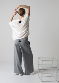 GENEVA WIDELEG TROUSERS / HIGH DENSITY 2WAY STRETCH - ONLINE STORE EXCLUSIVE