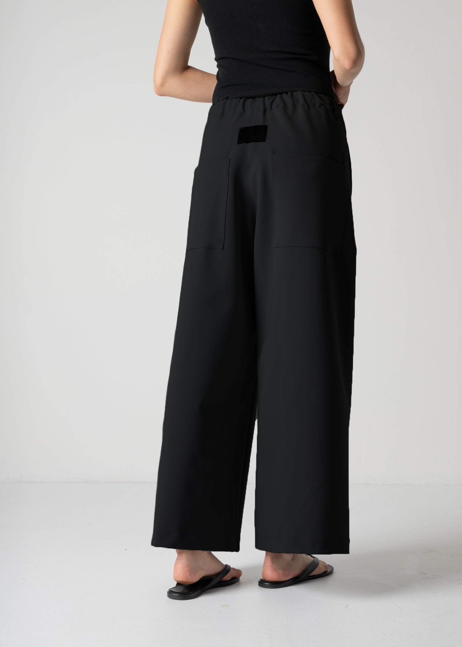 GENEVA WIDELEG TROUSERS / HIGH DENSITY 2WAY STRETCH - ONLINE STORE EXCLUSIVE