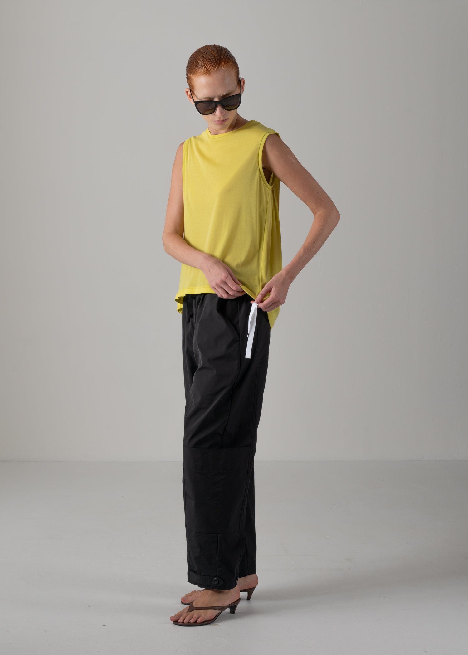 09 NELLY SLEEVELESS TOP / SUPER LIGHT COTTON JERSEY - C14