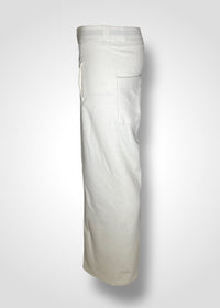 GALAXY SEMI-WIDE TROUSERS / RECYCLED WOOL QUARTER GAUGE KNITING - C9