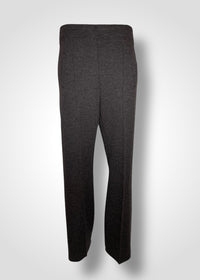 GALAXY SEMI-WIDE TROUSERS / RECYCLED WOOL QUARTER GAUGE KNITING - C9