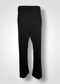 GALAXY SEMI-WIDE TROUSERS / RECYCLED WOOL QUARTER GAUGE KNITING - C9