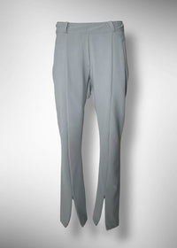 05 KAILEE ZIP SLIT TROUSERS / HIGH DENSITY 2WAY STRETCH - C11