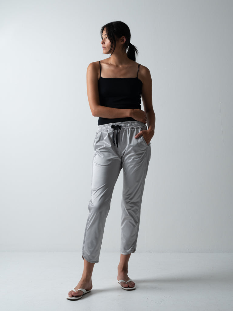 GIPSY SLIT TROUSERS / SILKY SATIN JERSEY - C8