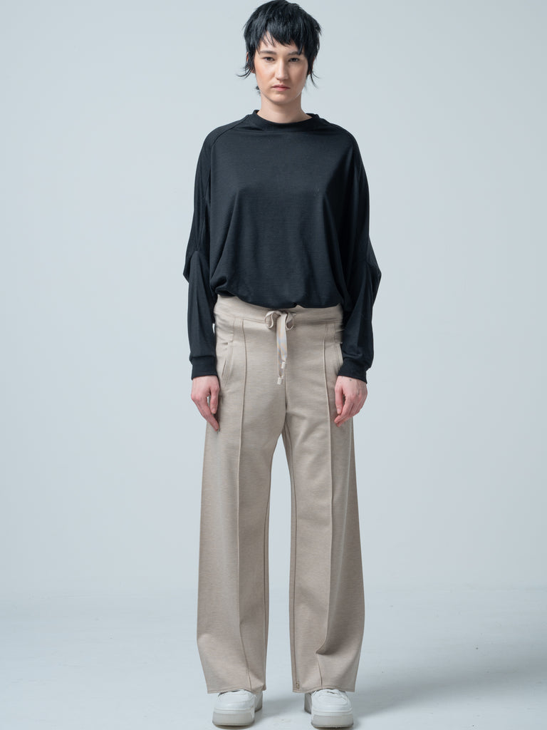 GALAXY SEMI-WIDE TROUSERS / COCOON PONTE ROMA - C7 (7731240239328)