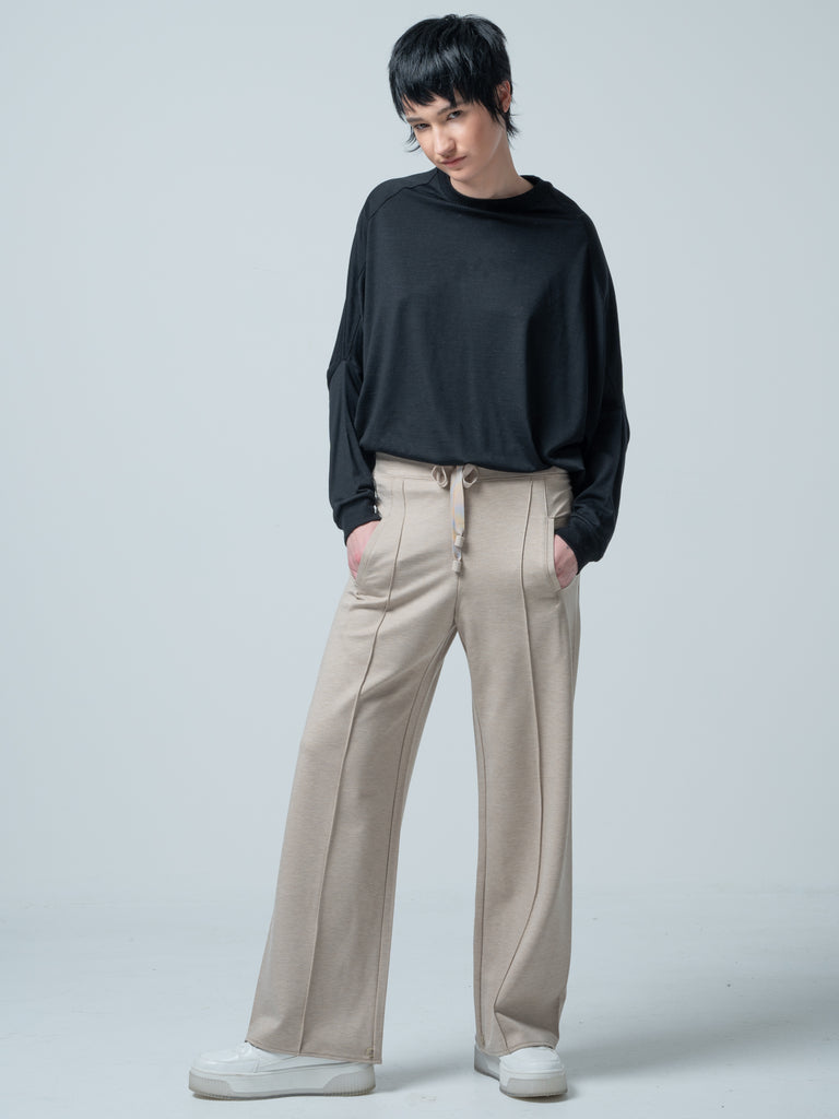 GALAXY SEMI-WIDE TROUSERS / COCOON PONTE ROMA - C7 (7731240239328)