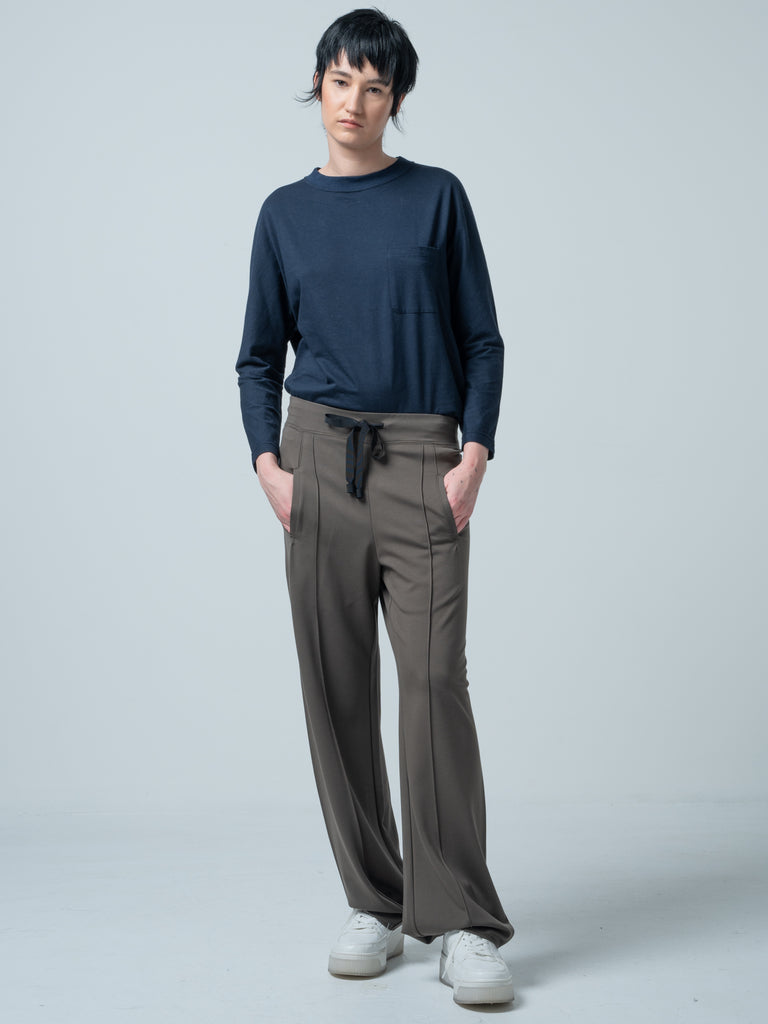 GALAXY SEMI-WIDE TROUSERS / COCOON PONTE ROMA - C7 (7731240239328)
