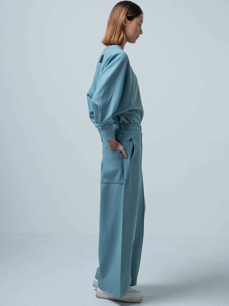 GENEVA WIDELEG TROUSERS / LAMBS MILLED JERSEY - C7 (7731240337632)