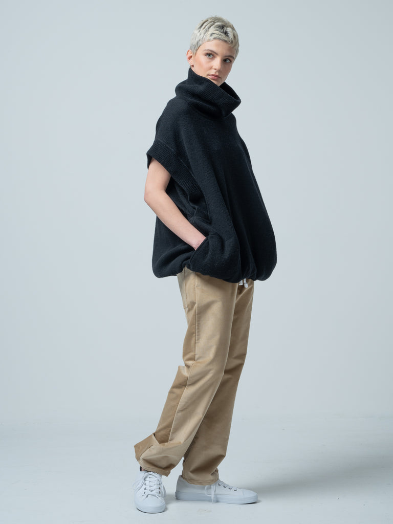 GISELE ROLLNECK GILET / CHUNKY RIB JERSEY - C7 (7731240468704)