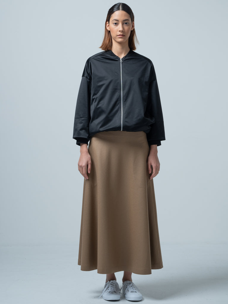 GEMMA FLARED SKIRT / SUPER COMPRESSED WOOL JERSEY - C7 (7731238732000)