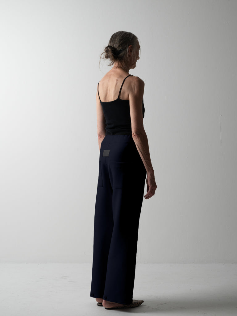 GALAXY SEMI-WIDE TROUSERS / AIRLY COCOON JERSEY - C8